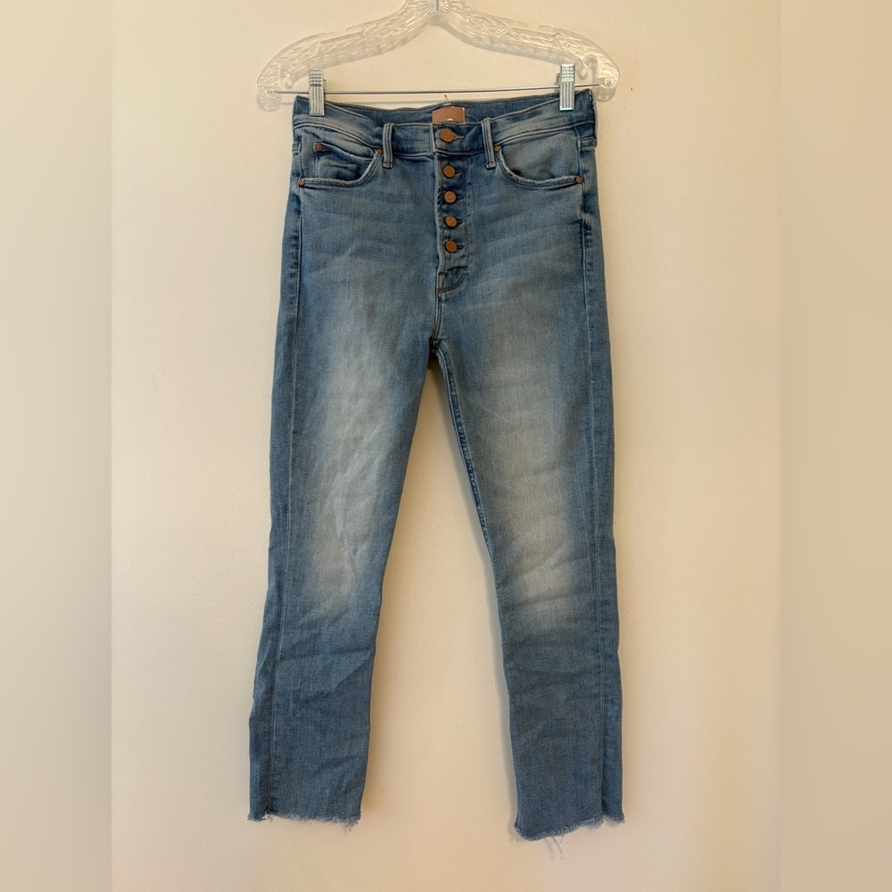 Mother— The Pixie Dazzler Ankle Fray Jeans in Boogie Down - Picture 6 of 8